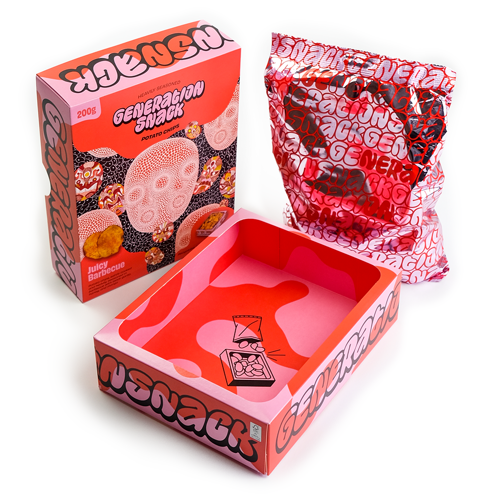 BBQ chips sæt fra Generation Snack