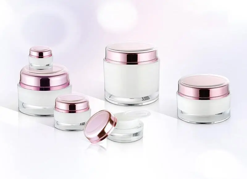 Cream jars white set pw-738200